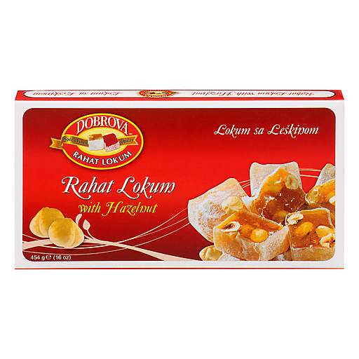 Dobrova Rahat Lokum, With Hazelnut 454 G