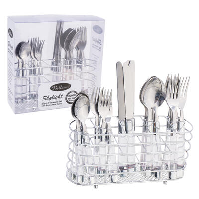 20 Piece Skylight Stainless Steel Flatware Set