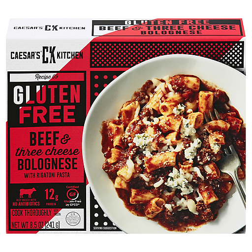 Caesars Kitchen Three Cheese Herb Rigatoni & Meat Sauce 8.50 Oz