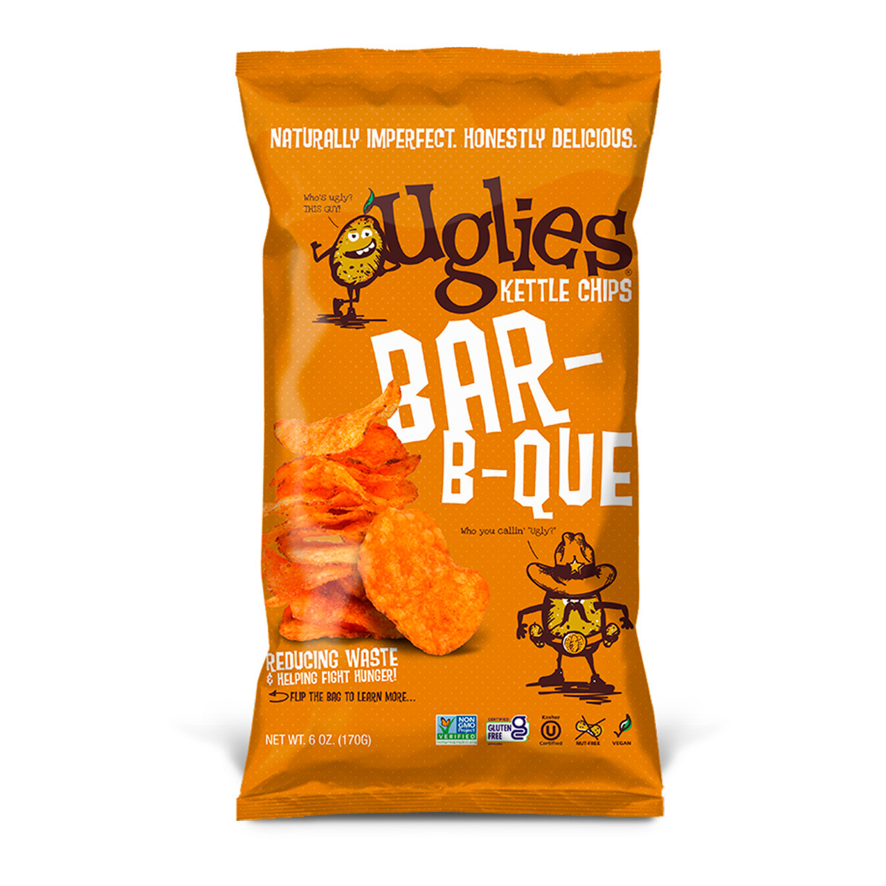 Uglies Kettle Cooked, BBQ Potato Chips - 6 Oz