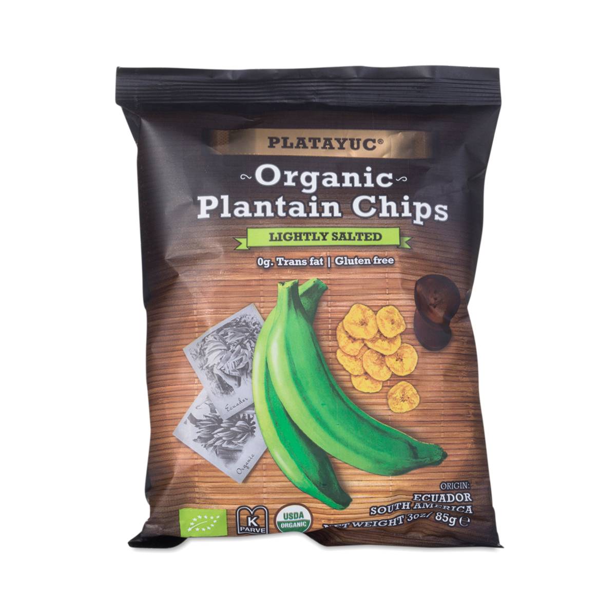 Organic Plantain Chips, Lightly Salted