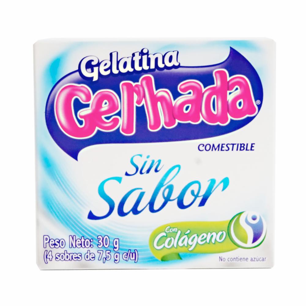 Gel'hada Gelatina En Polvo Sin Sabor 30 G Packx4sobres De 7,5 G C/u