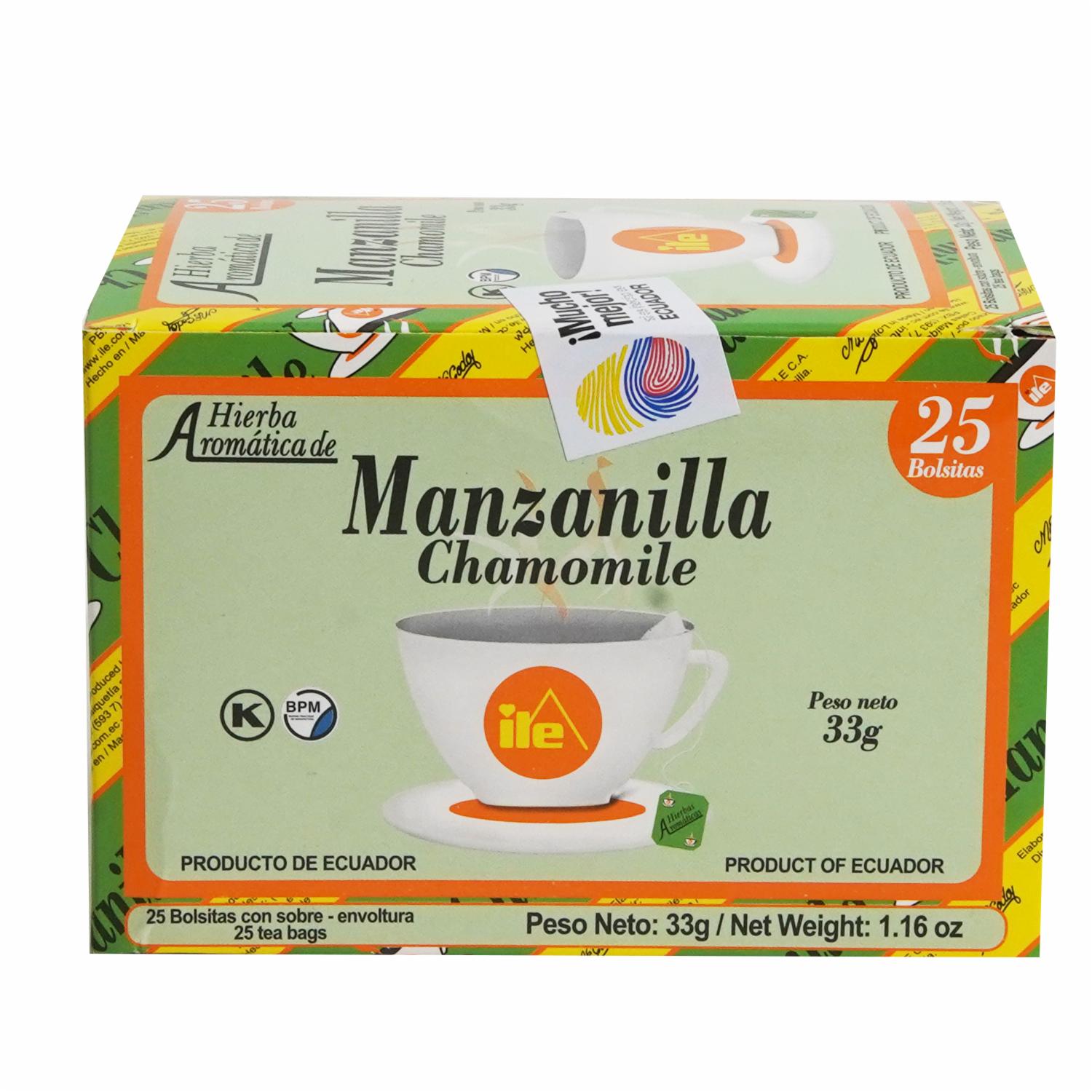 Ile Té Hierbas Aromáticas Manzanilla Pack X 25 U 37,5 G