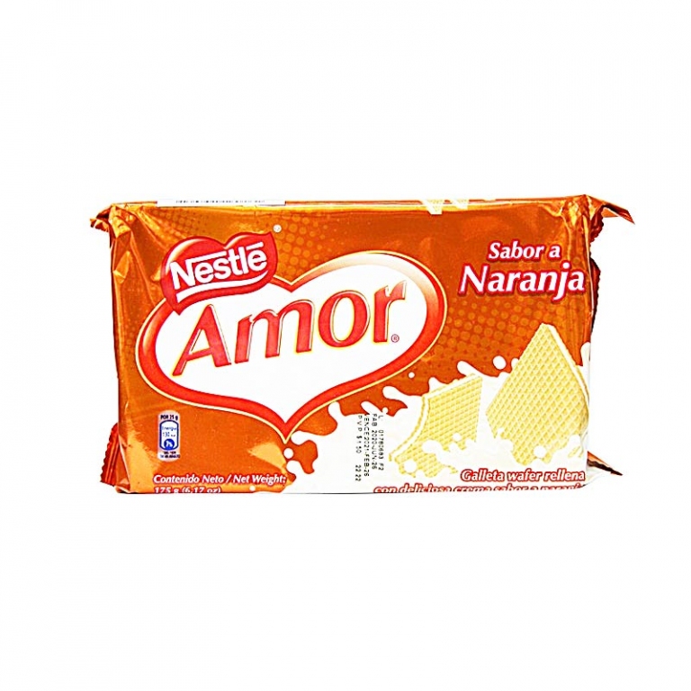 Nestlé Amor Wafer Galleta De Naranja 175 Gr
