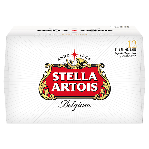 Stella Artois Lager, 12 Pack Beer - 11.2 FL OZ Cans