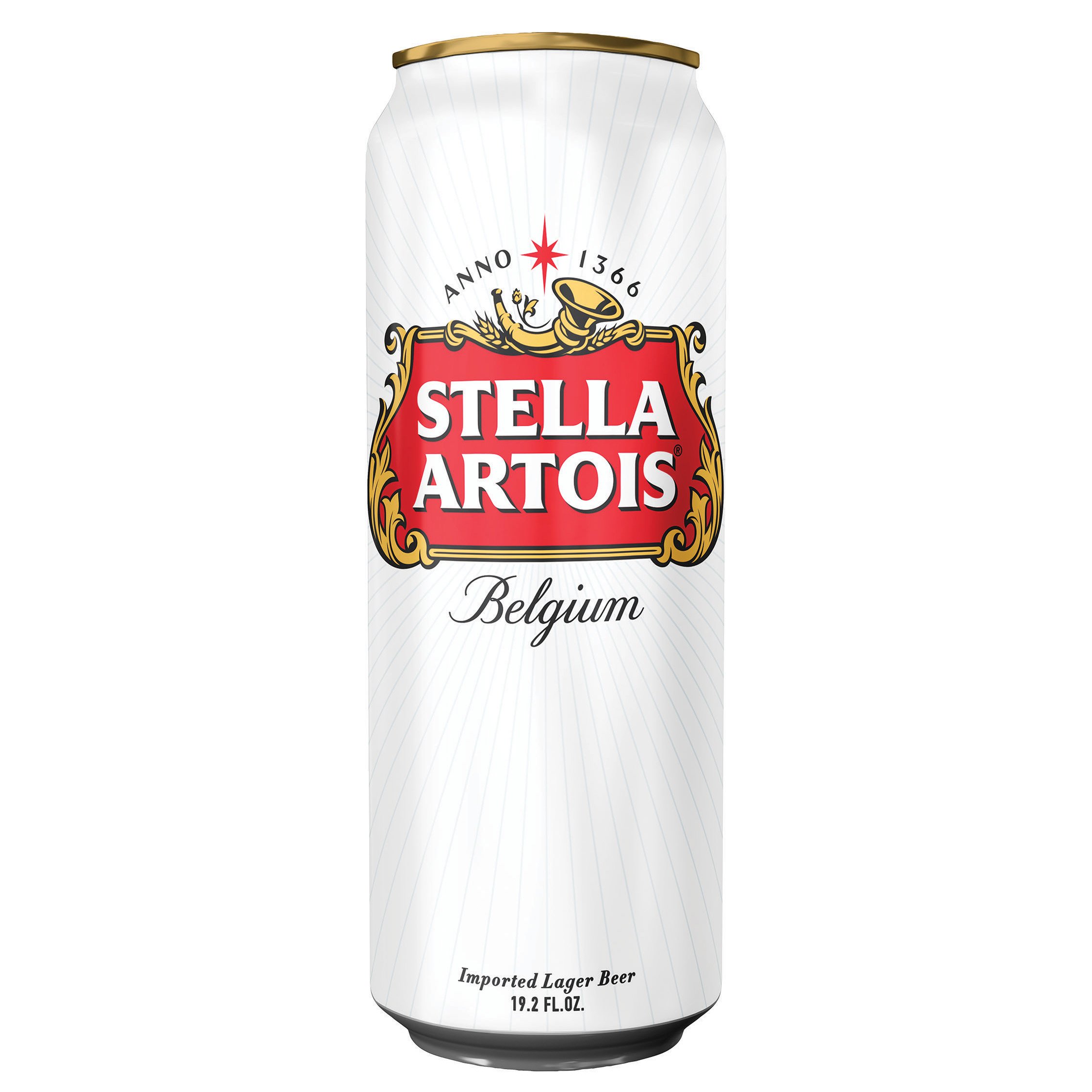 Stella Artois Belgium Imported Lager Beer 19.2 Fl. Oz. Can