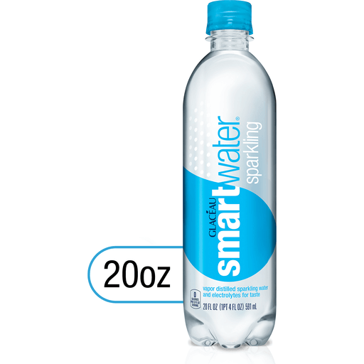 Smart Water Sparkling Bottle, 20 Fl Oz