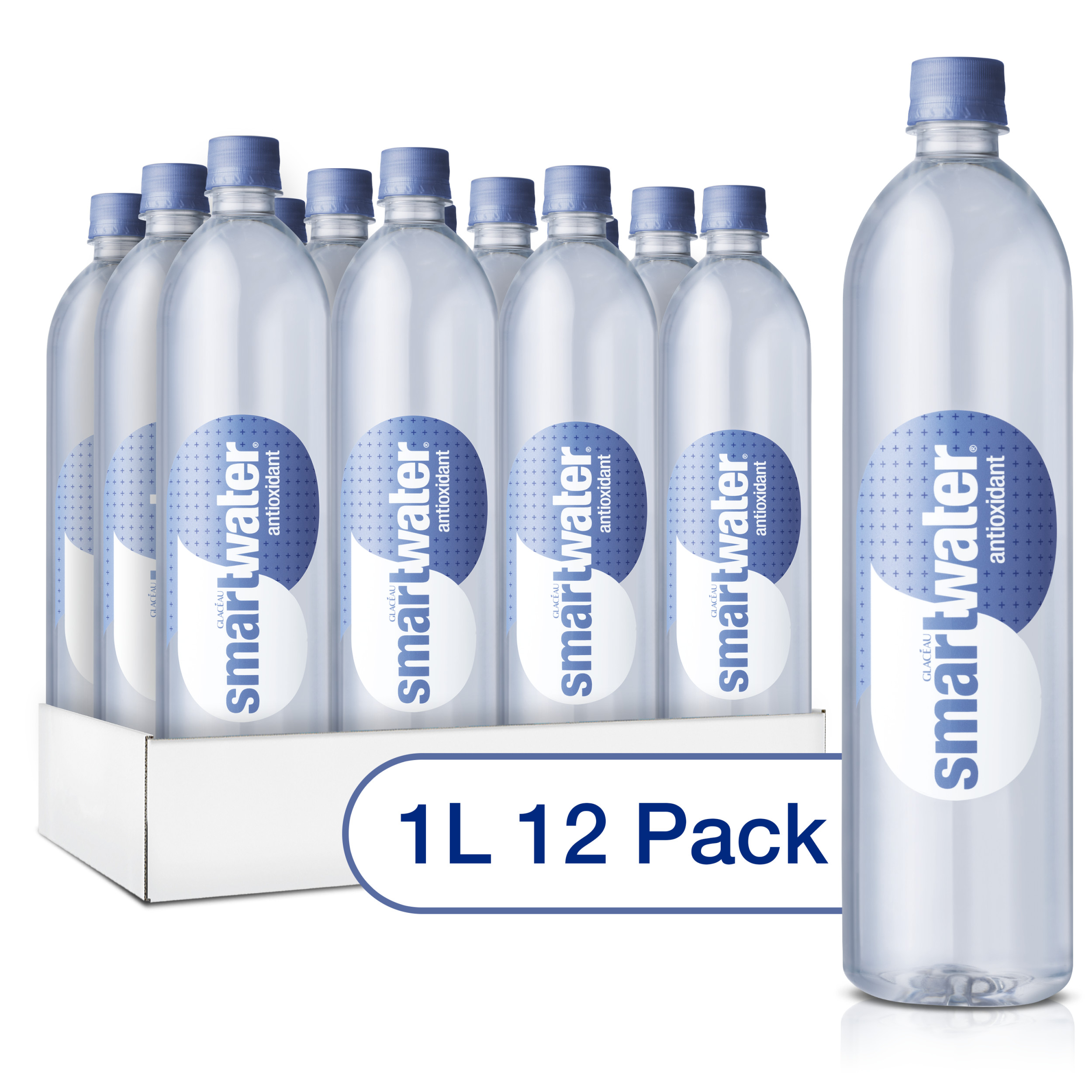 Glaceau Smartwater Antioxidant Water Vapor Distilled.12 X 1 Liter