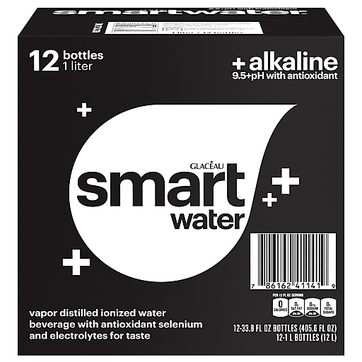 Glaceau Smartwater Alkaline Water - 12pk/1L Bottles