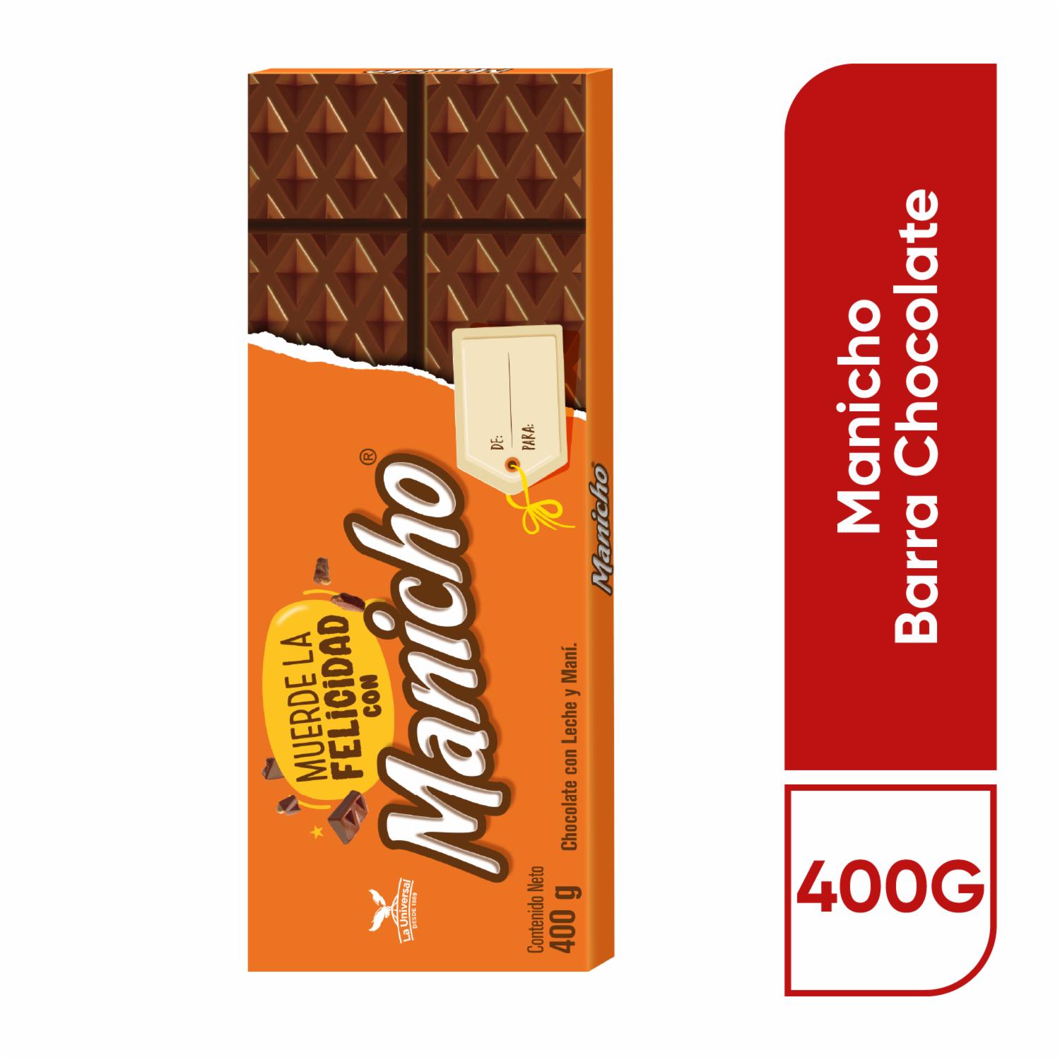 Chocolate Con Maní MANICHO 400 G