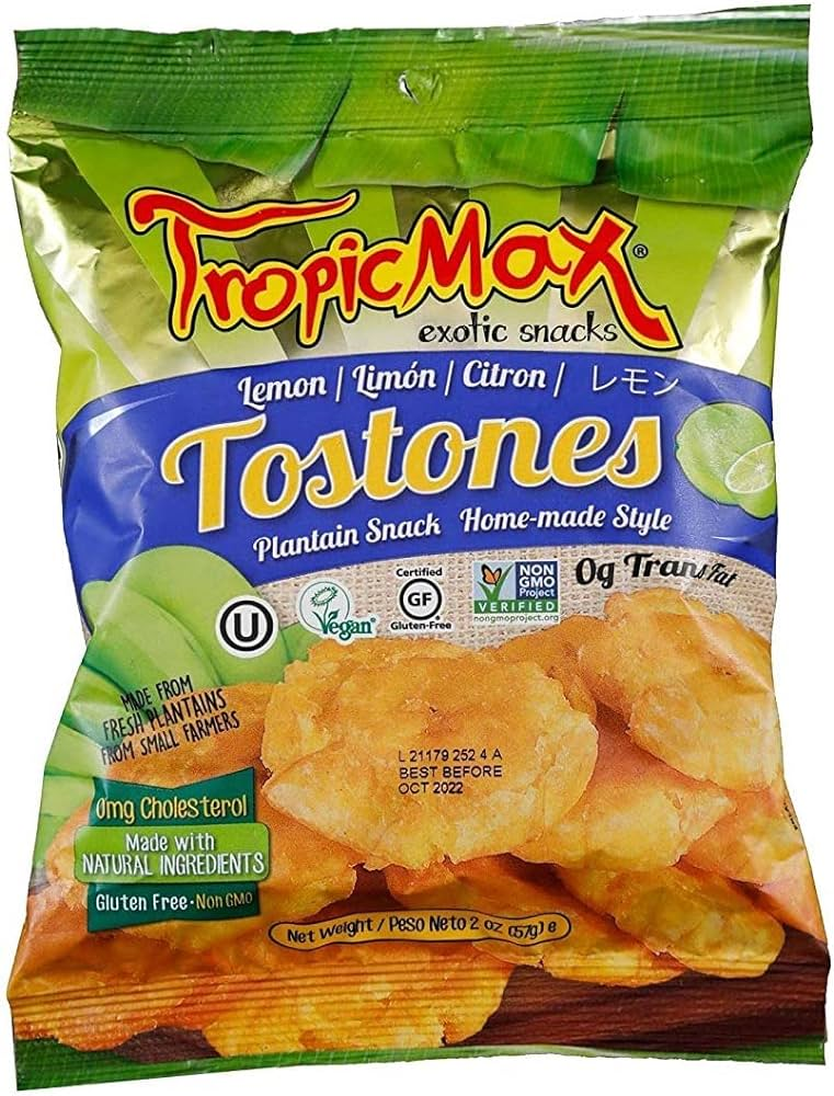 Tropicmax Lemon Plantain Chips 2oz