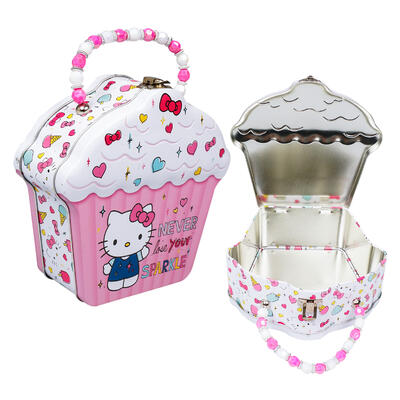 Hello Kitty The T Company Cupcake Shape Tin Purse 693607-12