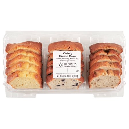 Freshness Guaranteed Variety Creme Cake- Lemon, Blueberry, Banana Nut
