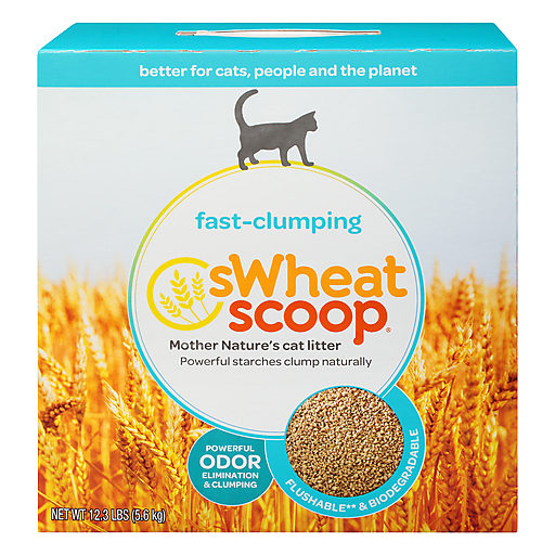 sWheat Scoop Natural Cat Litter - Original - Case Of 4 - 12.3 Lb