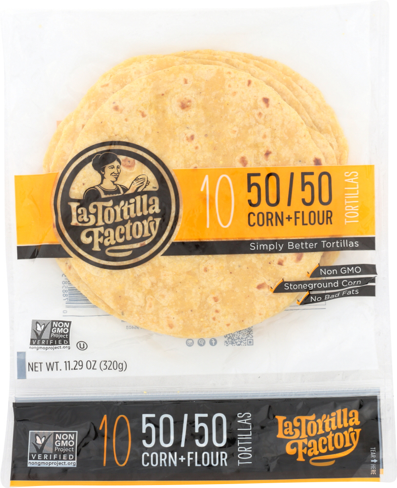 La Tortilla Factory 50/50 Corn + Flour Tortillas