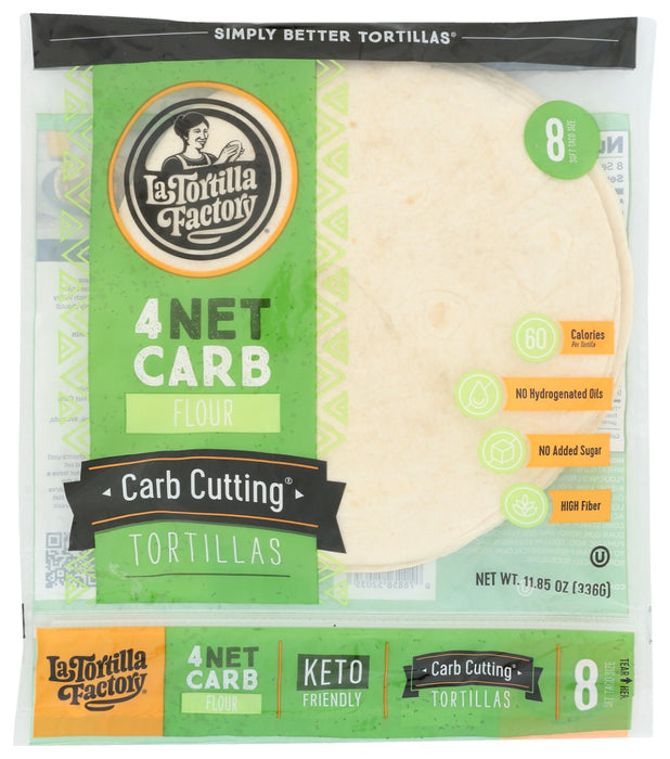 La Tortilla Factory Carb Cutting Flour Tortillas, 14.85 Oz