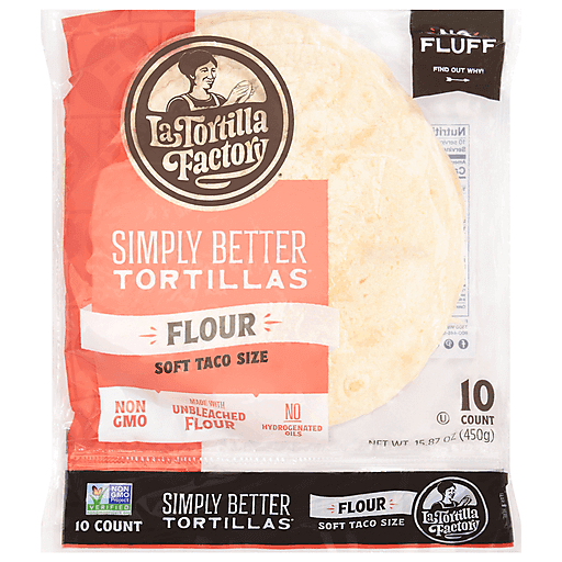 La Tortilla Factory Soft Taco Flour Tortillas, 15.87 Oz