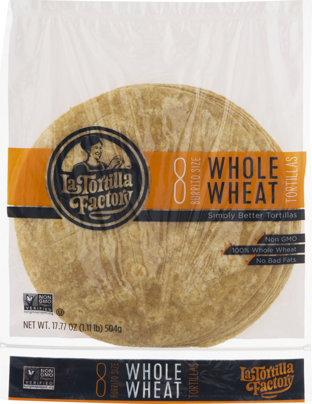La Tortilla Factory Whole Wheat Burrito Size