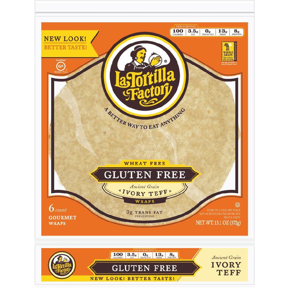 La Tortilla Factory Ivory Teff Wraps, Gluten Free, Ancient Grain