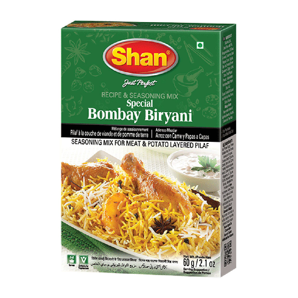 Shan Recipe & Seasoning Mix, Special Bombay Biryani 60 G