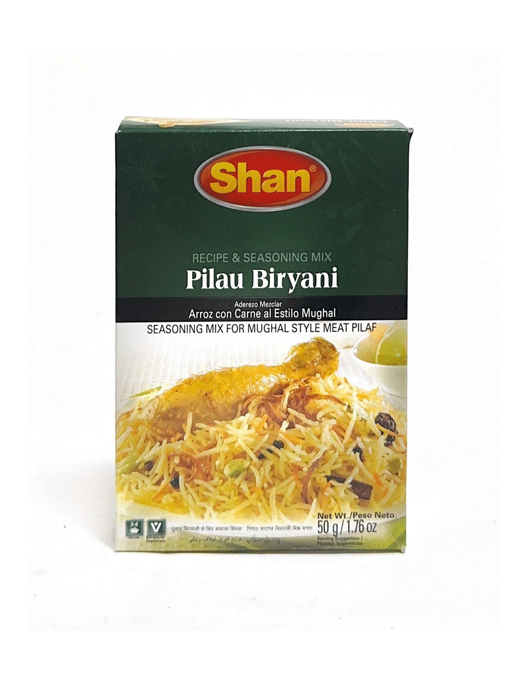 Shan Pilau Biryani Recipe & Masala Mix - 50g