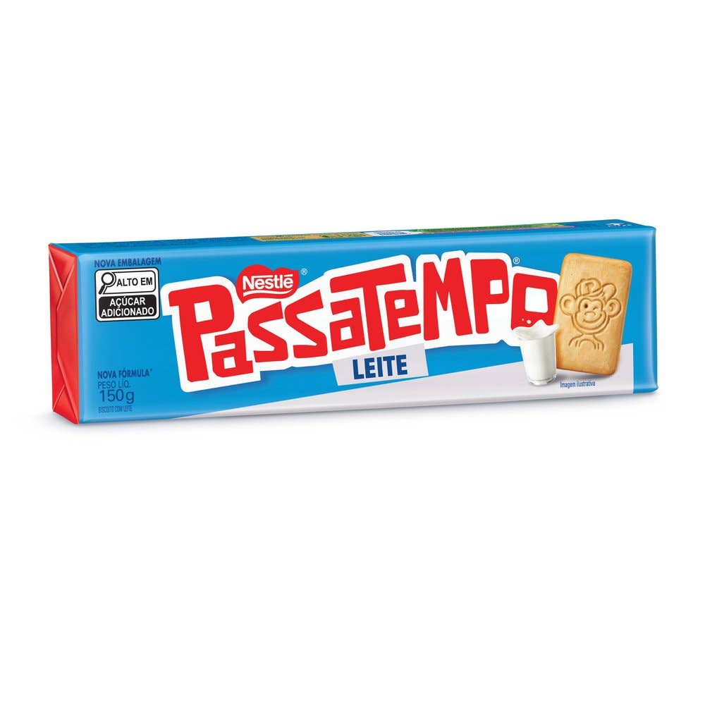 Passatempo Biscoito Nestlé Leite 150g