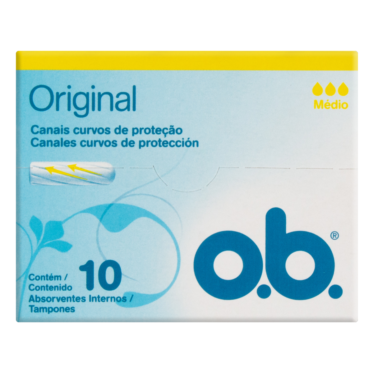 O.b. Preços De Absorvente Interno Médio Regular C/ 10 Unidades