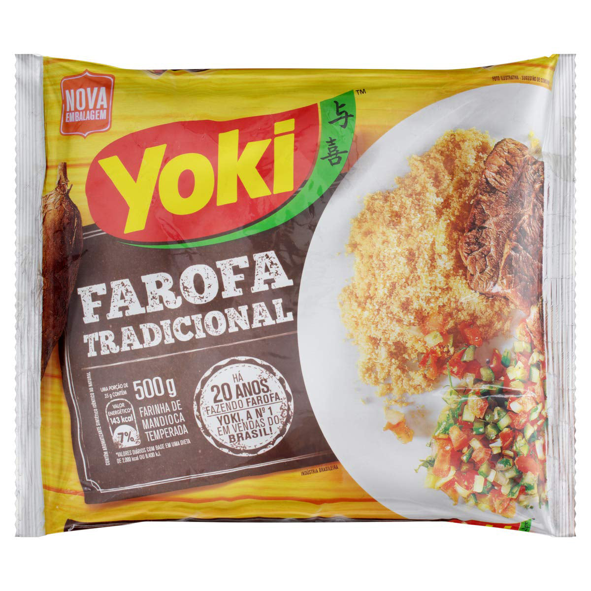Yoki Farofa De Mandioca Tradicional - 500g