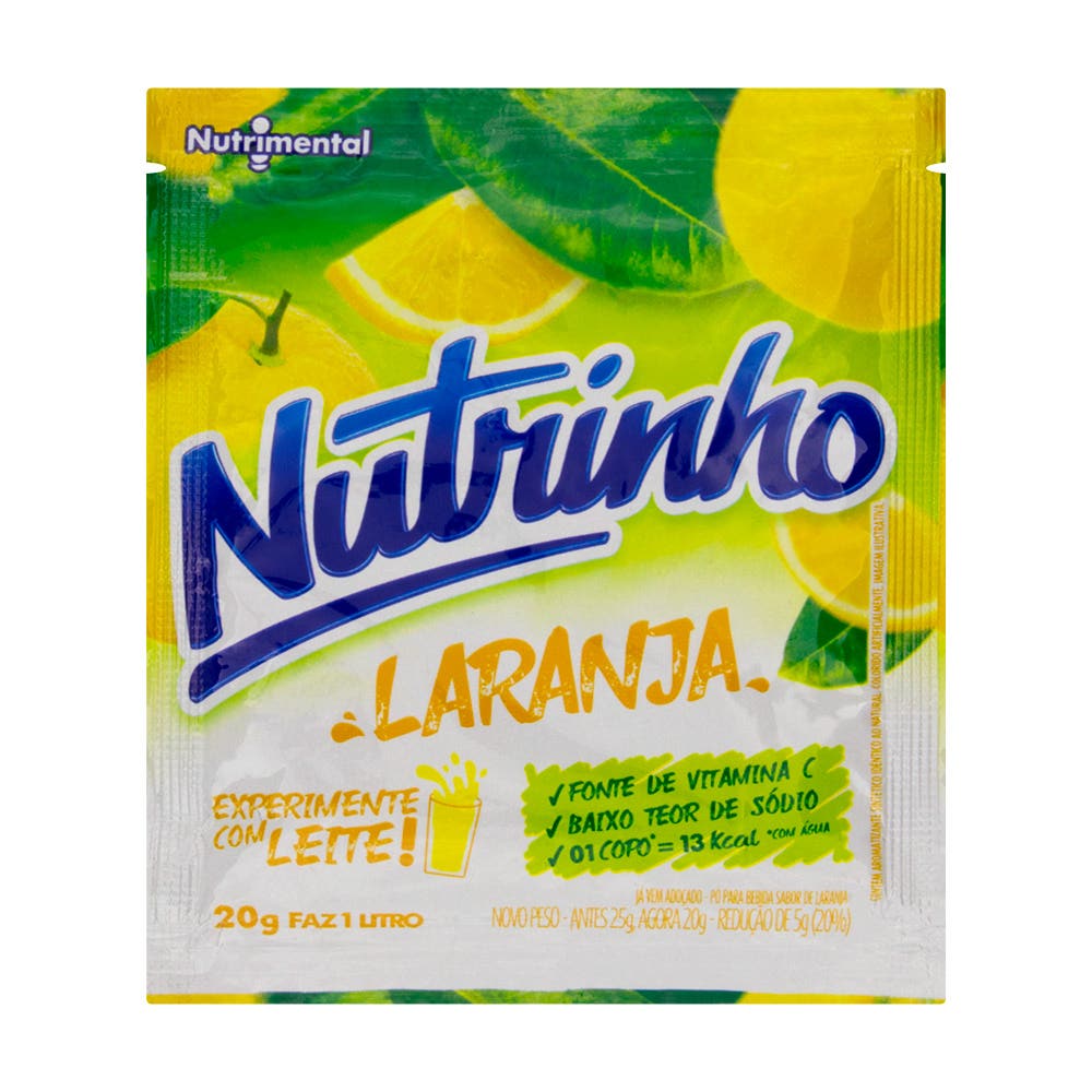 Nutrinho Refresco Laranja Pacote 25g