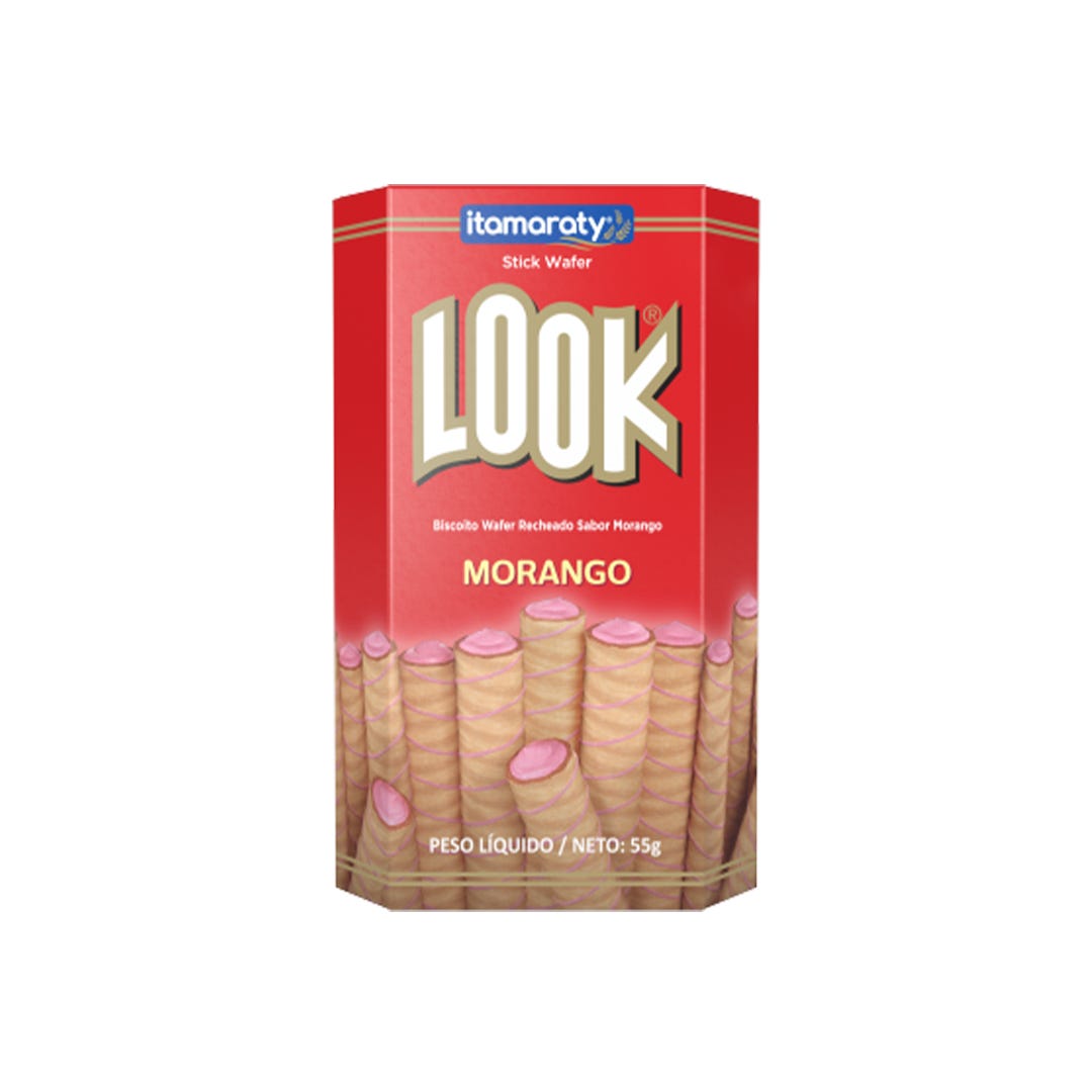 Itamaraty Biscoito Look Wafer Morango 55g
