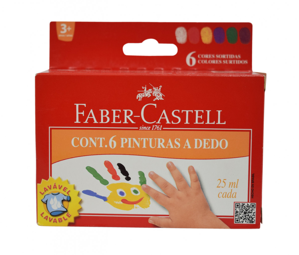 Faber Castell Pinturas A Dedo De 25Ml X 6 Co Desc