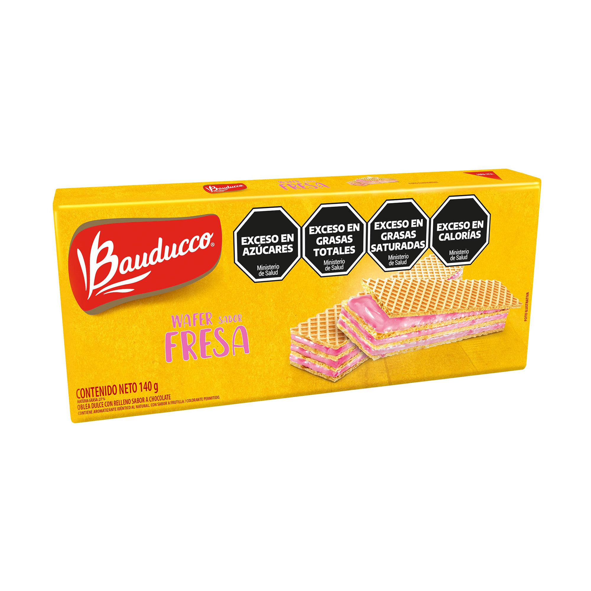 Bauducco Wafer Galleta Fresa X 140G