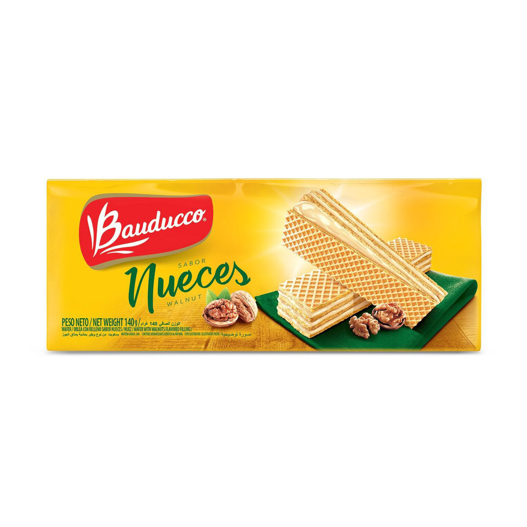 Bauducco Galletita Wafer Sabor Nueces 140g