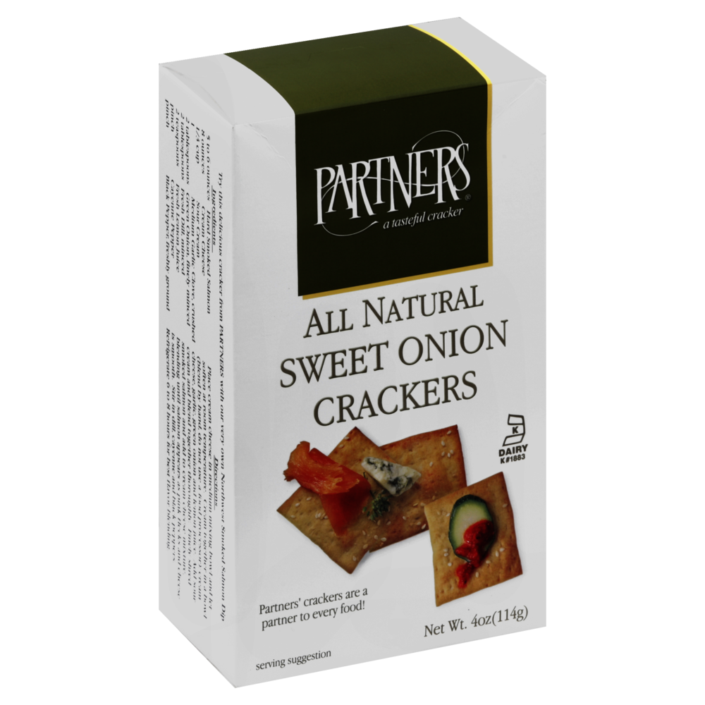 Partners Sweet Onion Crackers - 4 Oz
