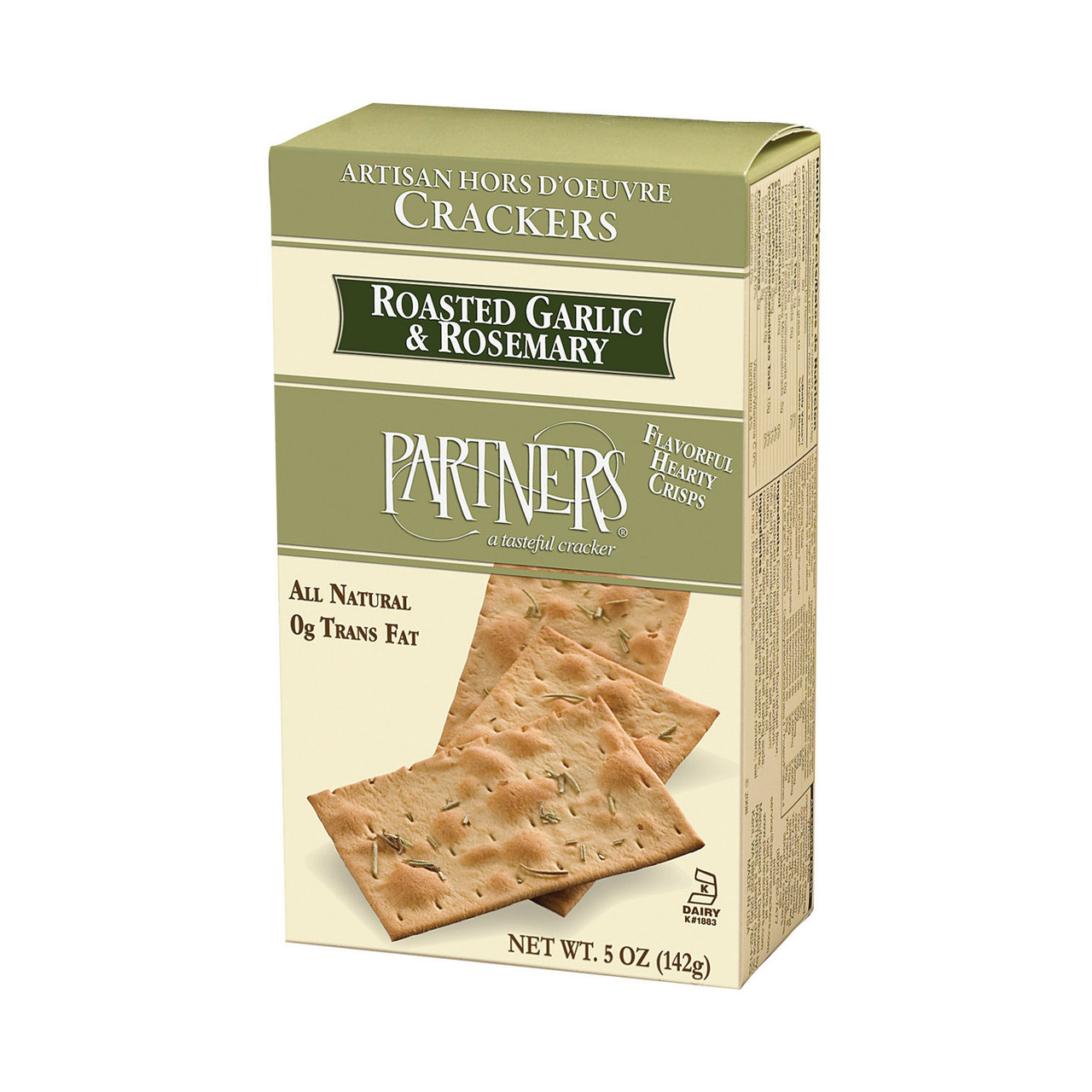 Partners Roasted Garlic And Rosemary Hors D'Oeuvre Crackers
