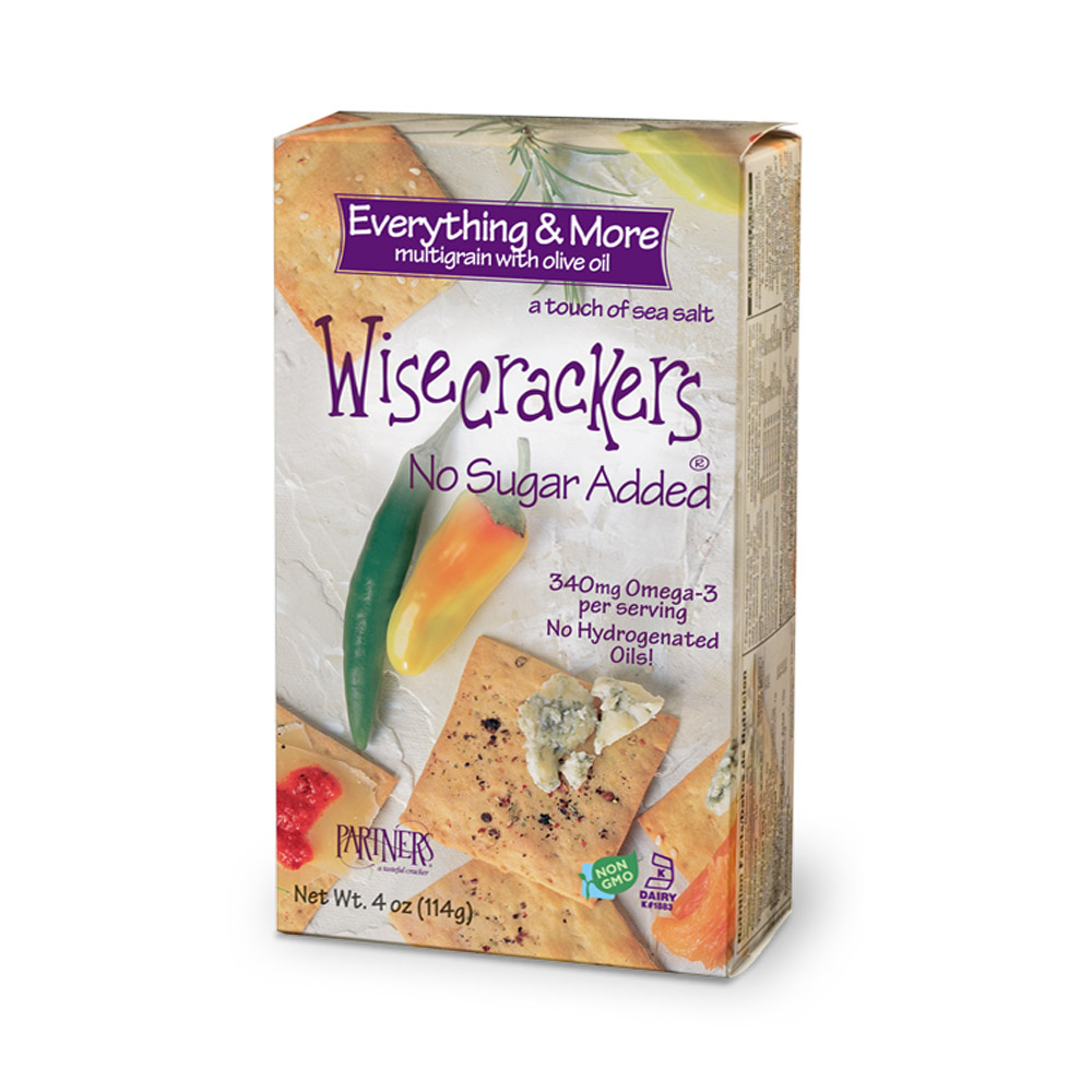 Partners Wisecrackers Snack Crackers, Everything & More 4 Oz