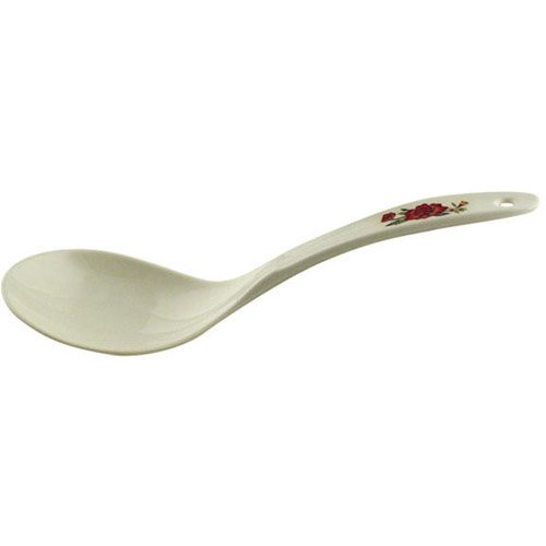 Thunder Group Misc Imports 9" Ivory Rose Rice Ladle