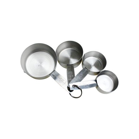 Stainless Steel Measuring Cup Set (1/4, 1/3, 1/2, 1Cup), Comes In Set