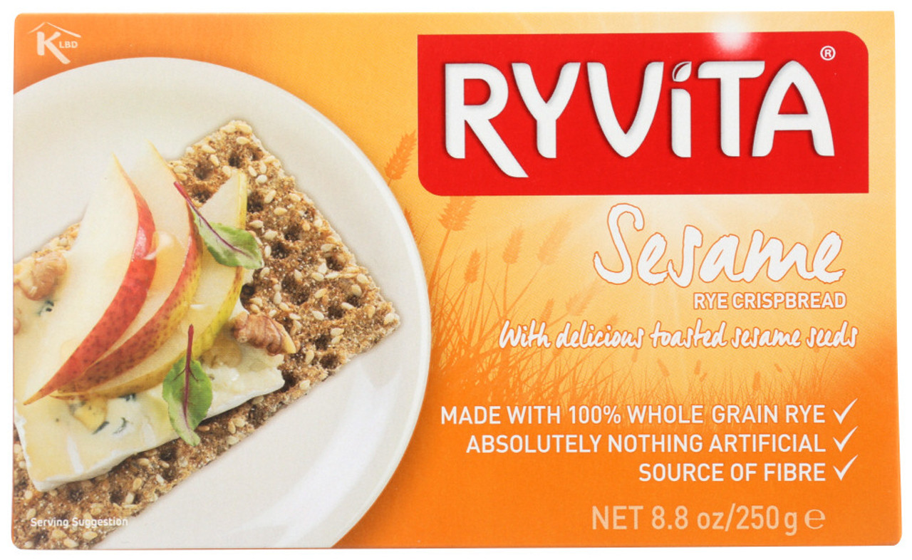 Ryvita Sesame Rye Crisp Bread, 8.8 Oz