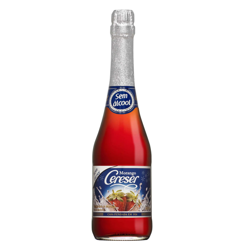 Cereser Bebida Zero Álcool Morango Garrafa 660ml