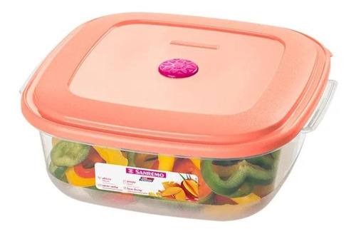 Pote De 1.5lt Cuadrado Mediano Vac Freezer San Remo G P