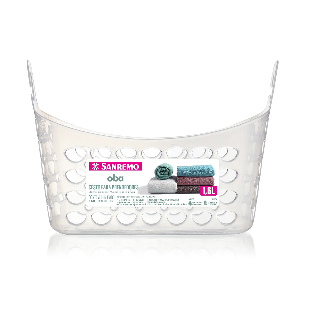 Sanremo Cesto P/prendedores Plastic 1,6l
