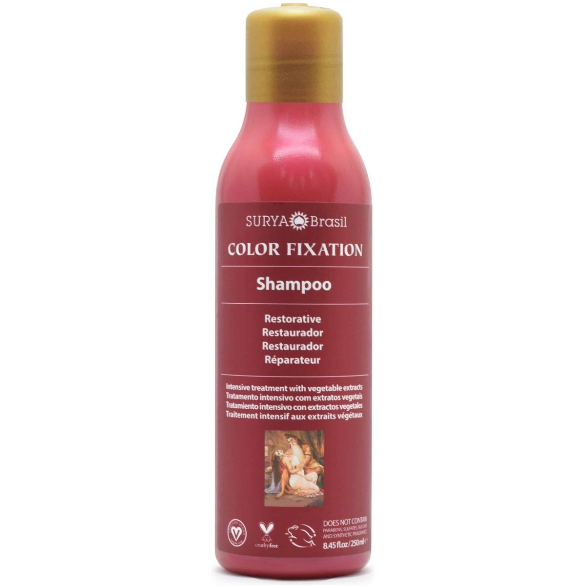Surya Nature, Inc Brasil Color Fixation Restorative Shampoo 8.45 Oz