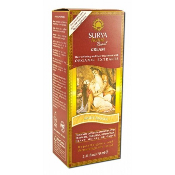 Surya Brasil: Natural Henna Cream, Light Blonde 2.31 Oz