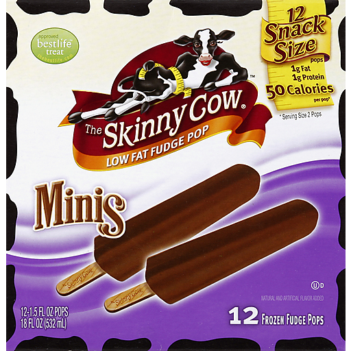 Skinny Cow Fudge Pops, Minis, Low Fat