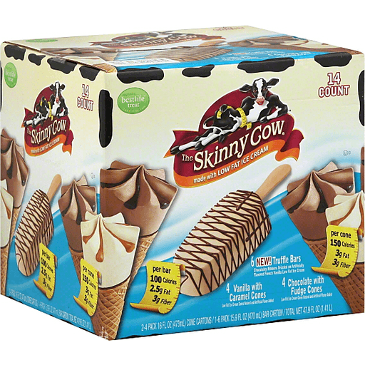 Skinny Cow Ice Cream, Low Fat, Variety