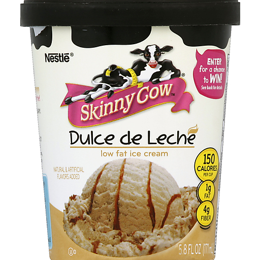 Skinny Cow Ice Cream, Low Fat, Dulce De Leche