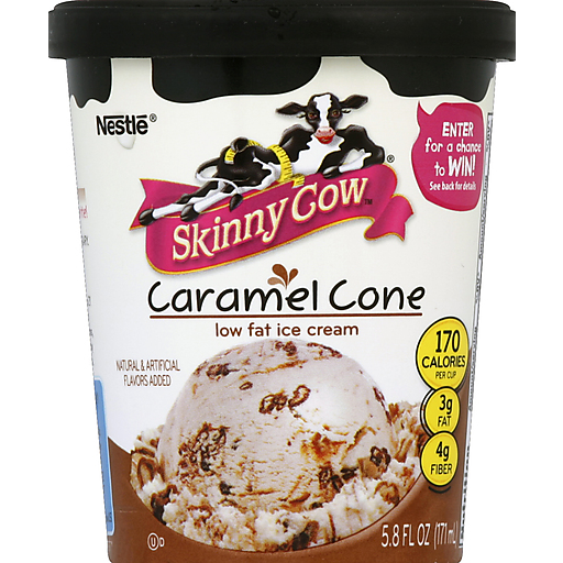 Skinny Cow Ice Cream, Low Fat, Caramel Cone