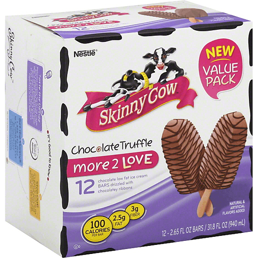 Skinny Cow Ice Cream Bars, Low Fat, Chocolate Truffle, Value Pack