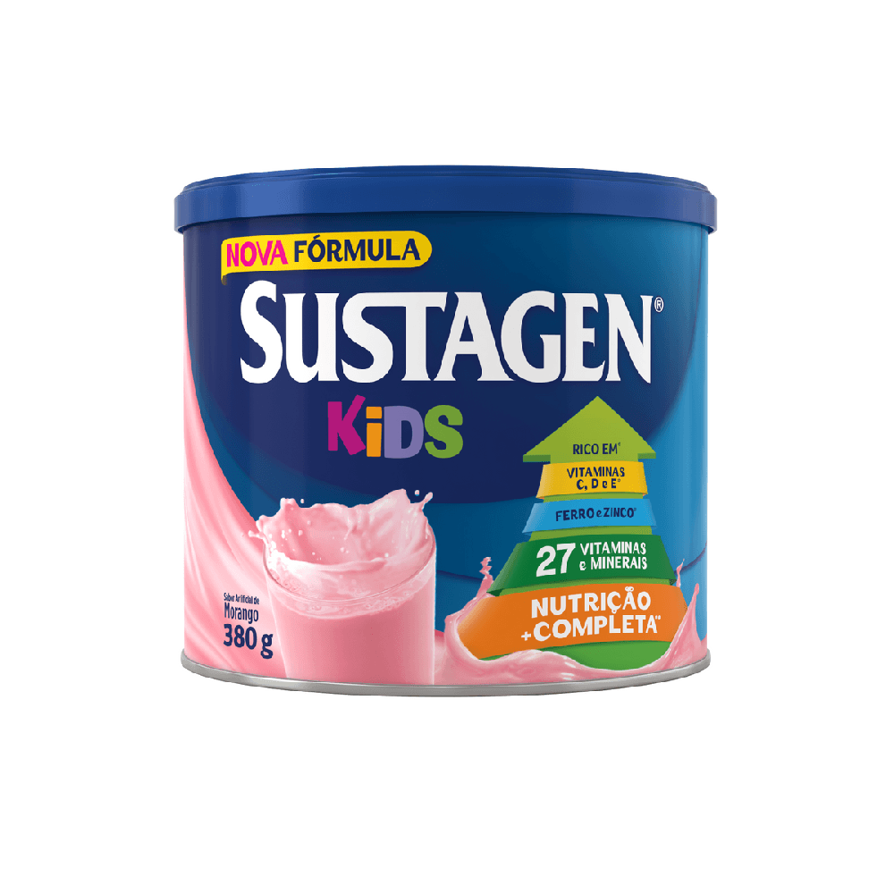 Johnson e Johnson Complemento Alimentar Sustagen Kids Sabor Morango Lata 350g